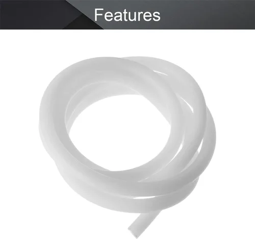 Miniatura 3 de Othmro 2 piezas de 0.47 pulgadas de diámetro redondo de silicona suave inserción flexible y flexible para tubos rígidos de 3.28 pies moldeando tubos