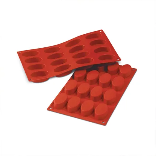 Miniatura 5 de Joyeee Molde ovalado de silicona para pudín, reutilizable de silicona para bricolaje, molde para hornear, pastel, galletas, magdalenas, chocolate