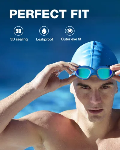 Miniatura 3 de ZIONOR G1 - Gafas de natación polarizadas unisex para mujeres adultas, antiniebla, 100% anti UV, gafas de buceo B3