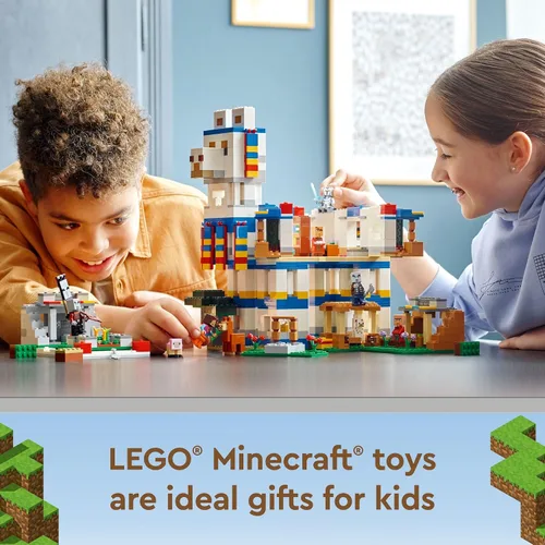 Miniatura 7 de LEGO Minecraft The Llama Village Farm House Toy Building Set 21188, idea de regalo de Minecraft para niños, niñas a partir de 9 años, crea una aldea