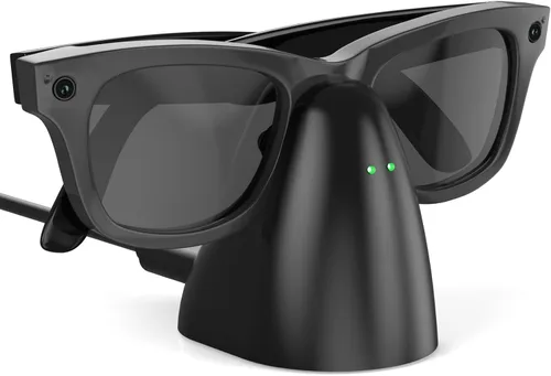 Miniatura 7 de Soporte de carga compatible con gafas inteligentes RayBan Meta, base de carga portátil para Wayfarer, Headliner y Skyler Gen 1 con cable USB-C de 59