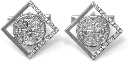 Medalla de plata de San Benito para hombre, regalos católicos perfectos para hombres (Día del Padre) y tarjeta de oración de Lourdes