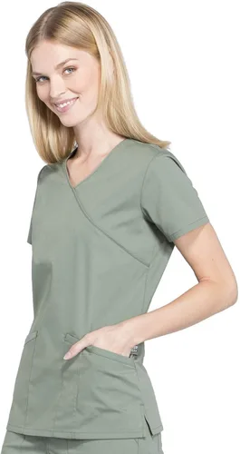 Miniatura 4 de Cherokee Mujer Scrubs Top Workwear Profesionales Mock Wrap WW655