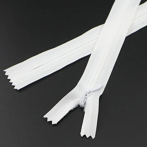 Miniatura 11 de Leekayer Cremallera invisible de 14 pulgadas para costura artesanal, bolsa de vestir 3# beige gris 14.0 in, cremallera oculta de nailon para Beige