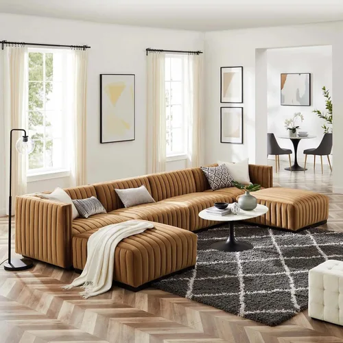 Miniatura 91 de Modway Conjure Seccional, Oro Negro