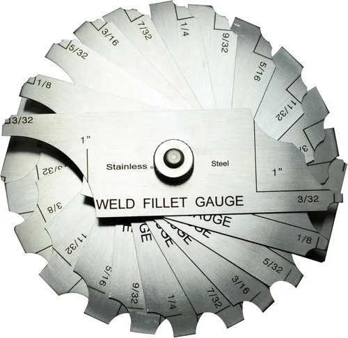 Miniatura 11 de RIVERWELD Juego de Calibradores de Soldadura de Filete de 7 Piezas Calibrador MG-11 Rl Calibradores de Profundidad Prueba de Inspección de Soldadura