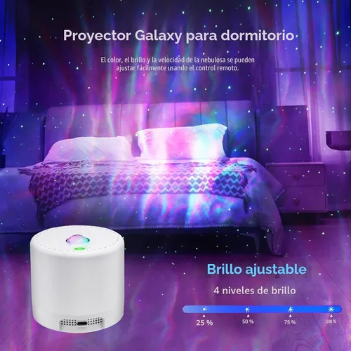 Miniatura 8 de Proyector de estrellas, proyector de galaxia, control remoto y temporizador, luz de galaxia, proyector de luz nocturna de nebulosa LED