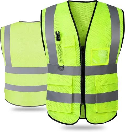 Miniatura 11 de Chaleco de seguridad, chaleco reflectante, chaleco de alta visibilidad, chaleco de construcción para mujeres y hombres, cumple con las normas