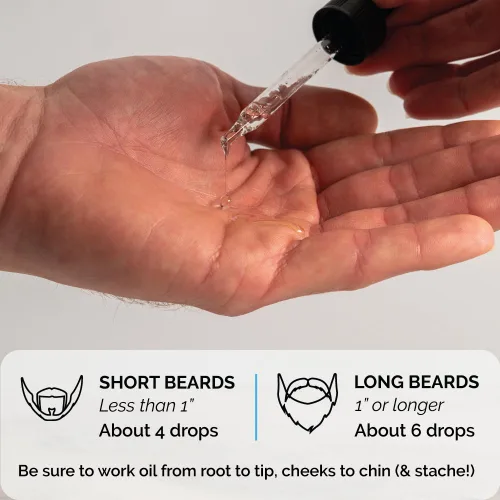 Miniatura 5 de ZEUS Aceite natural para barba para hombres, aceite de aseo prémium para suavizar, hidratar, acondicionar y controlar el encrespamiento en la barba