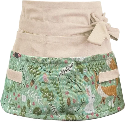 Miniatura 8 de Delantal de jardín para mujer, delantal de servicio lindo, delantal de flora con 8 bolsillos, regalo de San Valentín para mamá, esposa, novia Sakura