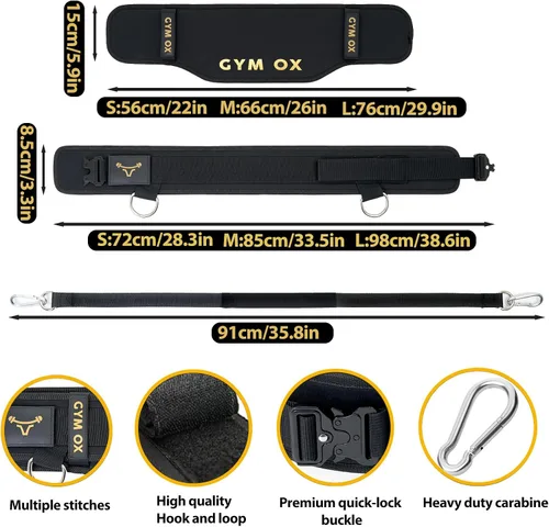 Miniatura 3 de Cinturones de levantamiento de pesas 2 en 1 para hombres y cinturón de inmersión, cinturón de levantamiento de potencia, cinturón de gimnasio