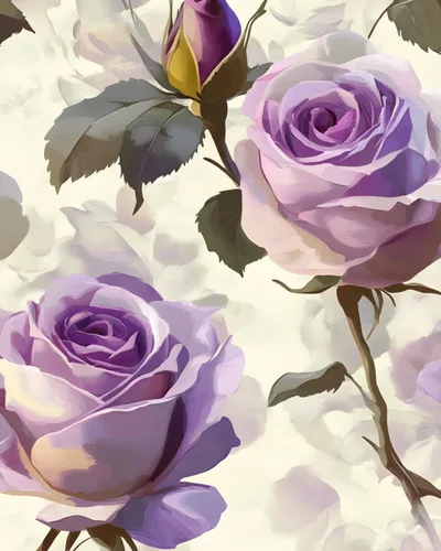 Miniatura 15 de BOKEBEVE Papel de Contacto Floral de Rosas Blancas y Moradas Despegar y Pegar Papel Tapiz Boho Papel de Pared para Encimera de Cocina Gabinete Apto