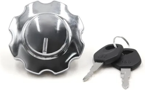 uxcell Cubierta de tapa de gasolina del tanque de combustible de la motocicleta de la motocicleta del metal con 2 llaves para ZJ125 para CB125