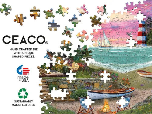 Miniatura 6 de Ceaco - David MacLean - Heart Beach - Rompecabezas de 1000 piezas
