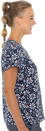 Miniatura 3 de Med Couture Top con cuello en V para mujer, Multi