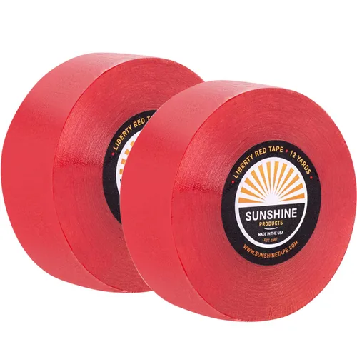 Miniatura 8 de Sunshine Tape Paquete de 3 rollos de cinta adhesiva para peluca, 3/4 pulgadas x 36 yardas, doble cara, grado médico, cinta de tupé y peluca