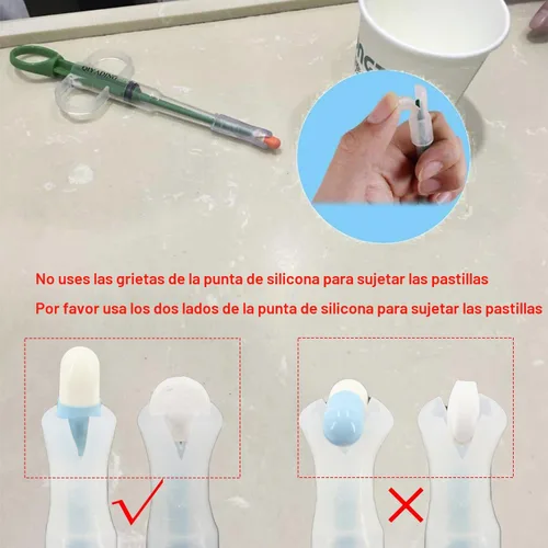 Miniatura 6 de Pistola de píldoras para gatos, pistola de píldoras para mascotas, tirador de píldoras para perros, tableta de gato, jeringa de punta suave