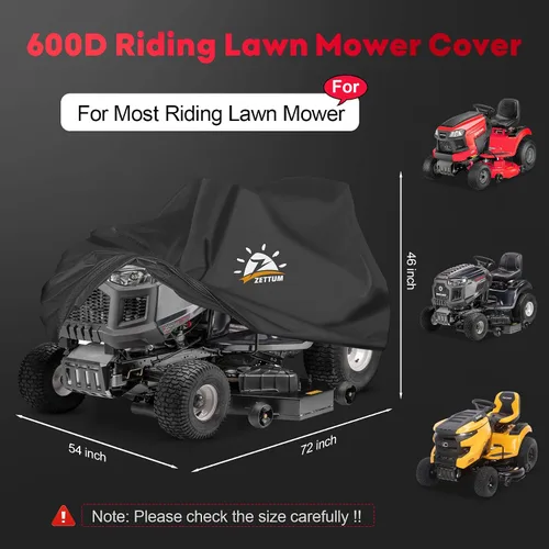 Miniatura 2 de Zettum Cubierta para Cortacésped de Montar - Cubiertas para Tractor de Césped Impermeables y Resistente, Cubierta para Cortacésped al Aire Libre