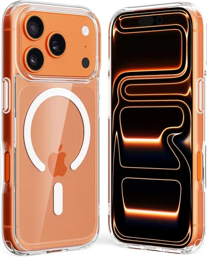 Miniatura 12 de Crystal Fit - Funda magnética transparente para iPhone 16, compatible con MagSafe, antiamarilleo, funda protectora delgada (para iPhone 16)