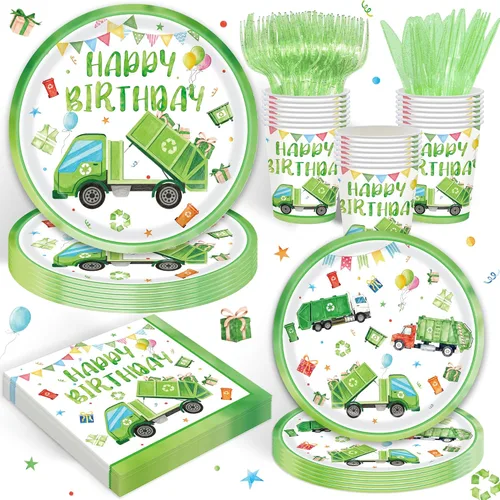Miniatura 9 de 120 piezas de suministros de fiesta de cumpleaños rápidos para niños, 2º cumpleaños para niños, dos fiestas rápidas, dos coches de carreras