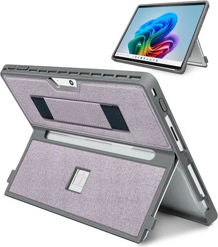 Miniatura 17 de Funda para Microsoft Surface Pro 11/10/9/8 de 13 pulgadas, con cubierta de stent y correa de mano, todo en uno a prueba de golpes, funda resistente