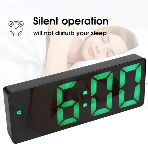 Miniatura 9 de Hermoso reloj electrónico USB, reloj, reloj electrónico, despertador, para el hogar multifuncional duradero