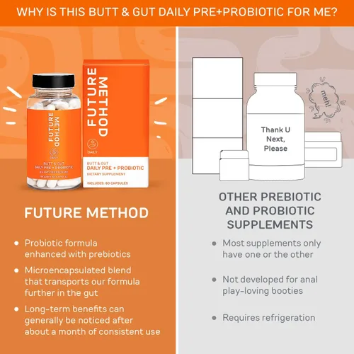 Miniatura 5 de FUTURE METHOD Prebióticos sinbióticos para hombres y mujeres - Suplemento probiótico y prebiótico para la digestión, inmunidad y regularidad