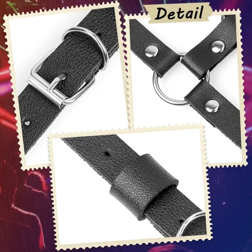 Miniatura 5 de DOTASI - Blusa halter de cadena con espalda descubierta para mujer con cadena de lentejuelas