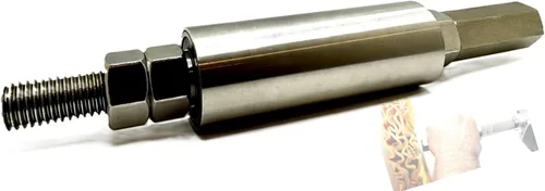 Miniatura 10 de Kit extensor de pulido de amoladora angular de acero inoxidable 5/8"-11, rueda de pulido de vías respiratorias eje de extensión de 2-1/4", adaptador