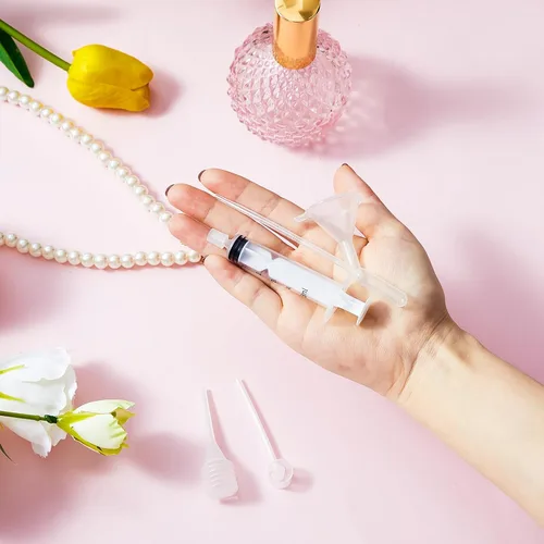 Miniatura 6 de Geiserailie Kit de 25 piezas de bomba de recarga de perfume, dispensador de perfume, incluye embudos, bombas dispensadoras, jeringas, goteros