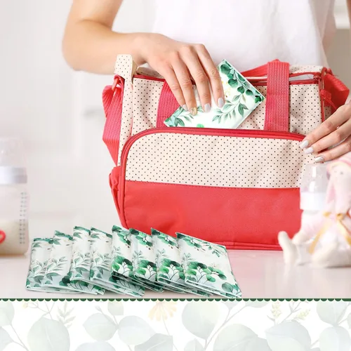 Miniatura 5 de Geyee 50 Paquetes de Pañuelos Faciales de Viaje Pañuelos Desechables de Bolsillo para Invitados de Boda Viaje Escuela Bolso Suministros