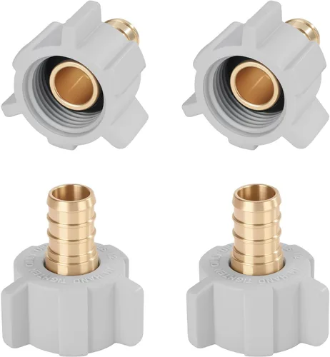 Miniatura 10 de Codo giratorio NPT hembra de 1/2 pulgada Pex × 1/2 pulgada sin plomo, compatible con PEX-B, paquete de 2