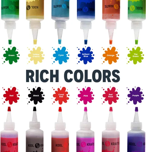 Miniatura 4 de KOOL KRAFTS Kit de teñido anudado, todo incluido con 12 colores vibrantes, + 4 camisetas blancas, perfecto para niños y adultos, divertidos