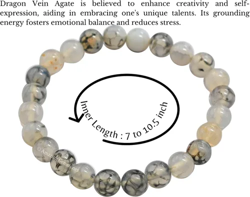 Miniatura 197 de Amazing Gemstone Crystal Bracelet for Women Men's Gifts - Protection Healing Crystal Bracelet - 8mm Gemstone Beaded Stretchable Bracelet Pulseras
