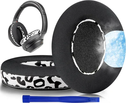 Miniatura 10 de SOULWIT Almohadillas de repuesto de gel refrigerante para auriculares Sony WH-1000XM3 (WH1000XM3), almohadillas con espuma de aislamiento de ruido