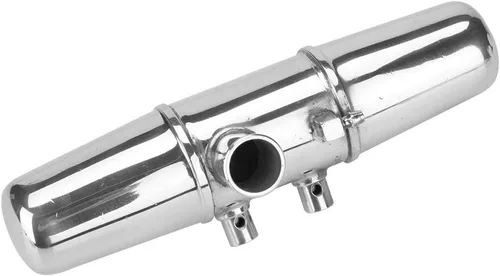 Miniatura 2 de Tubo de doble junta de escape, construcción de aleación de aluminio duradera, tubo de escape para autos modelo RC a escala 1/8, carreras todoterreno