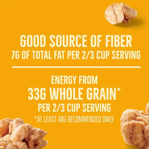 Miniatura 5 de Nature Valley Granola proteica, granola de avena y miel, bolsa resellable para aperitivos, tamaño familiar, 17 onzas