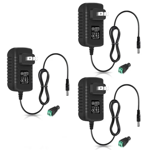 Miniatura 17 de Fuente de alimentación de 12 V, fuente de alimentación de 12 voltios 3A 36 W CC con interruptor de encendido y apagado, adaptador de corriente LED