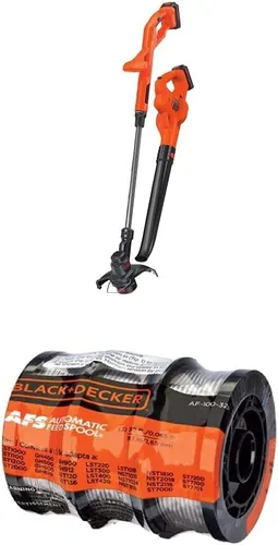 Miniatura 2 de BLACK+DECKER Cortadora/bordeadora de hilo de litio de 20 V MAX con batería de litio adicional de 2.0 amperios hora (LCC222 y LBXR2020-OPE)
