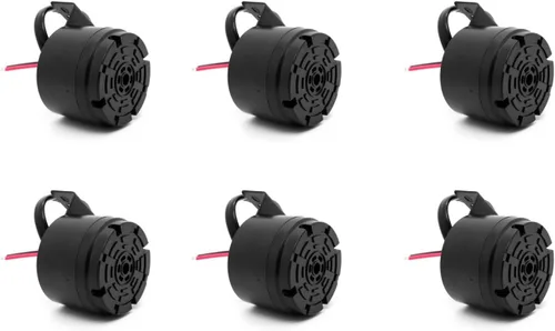Miniatura 6 de Universal 12-24V 100dB impermeable alarma de respaldo (negro-1 PCS)
