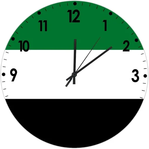 Miniatura 789 de Cheyan Reloj de pared con bandera de Canadá de 12 pulgadas, silencioso, sin tictac, de PVC, funciona con pilas, reloj redondo decorativo, regalo