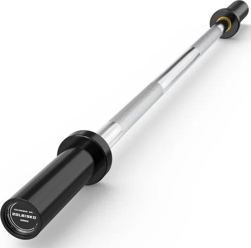 Miniatura 16 de HANDBODE Barra olímpica, barra de peso de 2 pulgadas para prensa de banco, barra olímpica de 7 pies/6.5 pies, alta capacidad de 1000 libras/1500 500