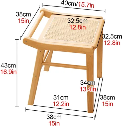Miniatura 2 de Escritorio de maquillaje para dormitorio con espejo, tocador con 2 cajones, escritorio de tocador con silla de tocador, juego de tocador de Taburete