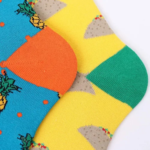 Miniatura 5 de HSELL - Calcetines de vestir para hombre diseños de colores divertidos y novedosos