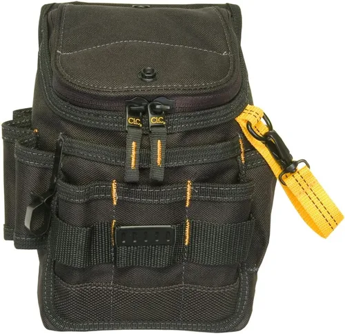 Miniatura 3 de CLC Custom Leathercraft 1524 Funda Utilitaria con Cremallera, Mediana, Negra, 11 Bolsillos