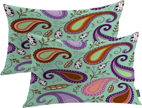Miniatura 17 de Shrahala Funda de almohada decorativa de castillo oscuro de Halloween, casa con murciélagos de bruja, esqueleto, funda de almohada cuadrada mezclada