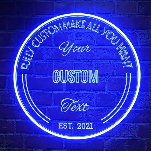Miniatura 2 de Letrero de neón personalizado, letrero LED personalizado con nombre, decoración de pared de acrílico, para el hogar, dormitorio, boda, cumpleaños