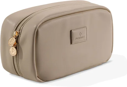 Miniatura 9 de Pocmimut Bolsa de maquillaje, bolsa de maquillaje plana abierta, accesorios para automóvil, organizador de artículos esenciales de viaje