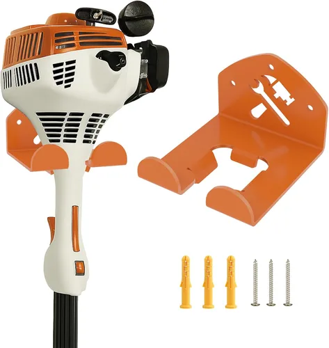 Miniatura 8 de Flexi Rods Organizador de garaje para colgar en la pared, estante de herramientas de jardín para recortadora de césped, cortasetos, herramientas