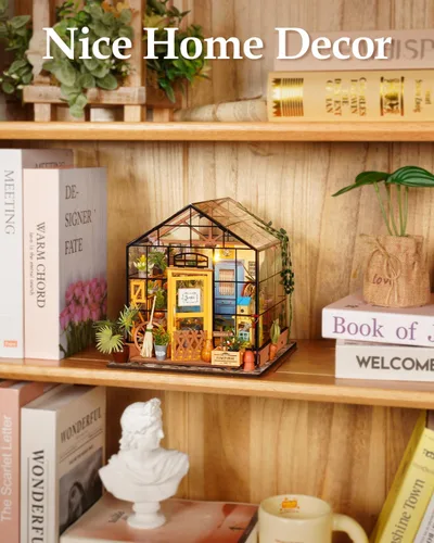 Miniatura 4 de Rowood Kit de Casa en Miniatura, Kits de Casa de Muñecas en Miniatura de Invernadero DIY para Adultos, Miniaturas de Mayberry Street, Artesanías